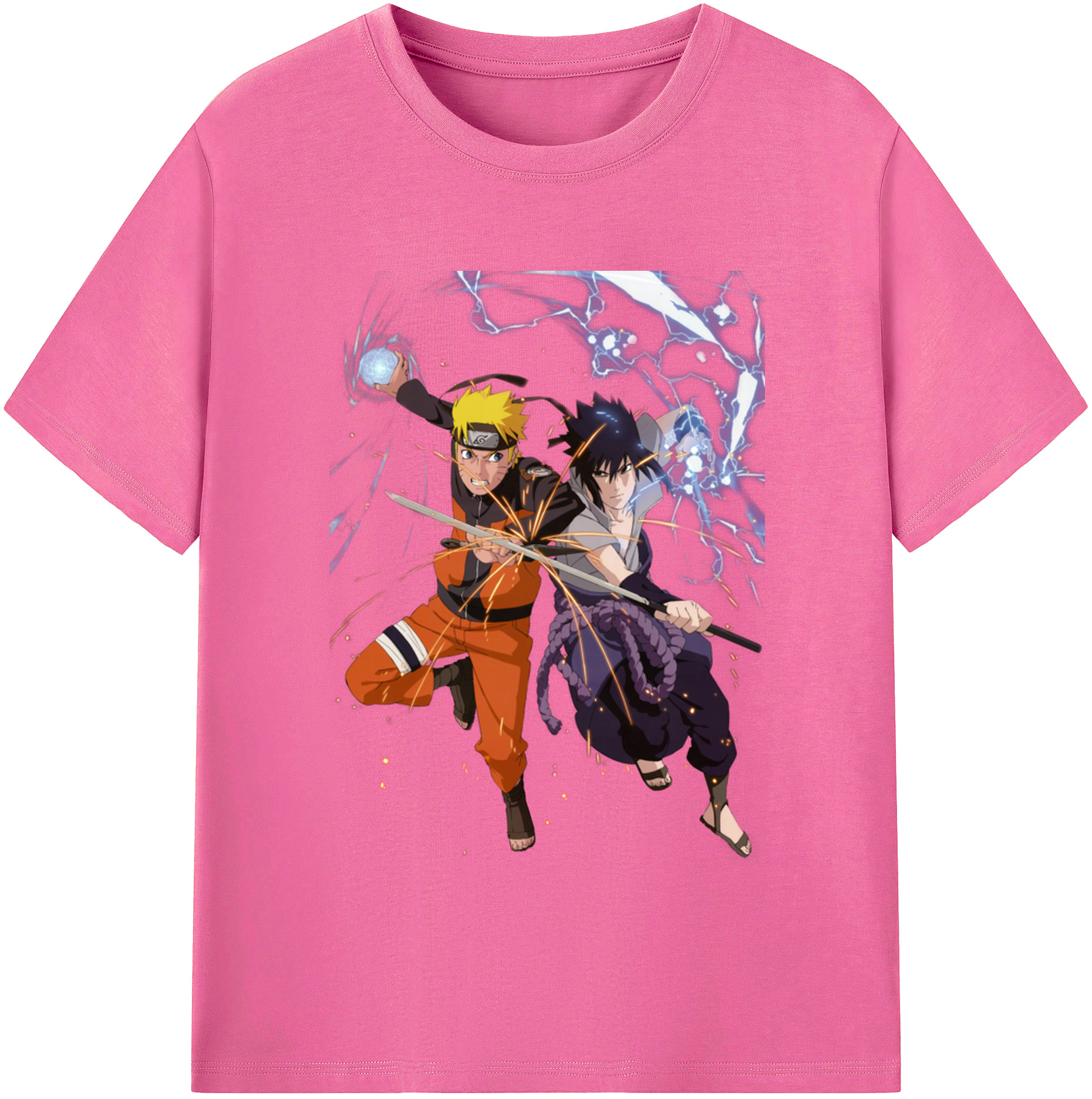 （画像用） NARUTO -ナルト- うずまき ナルト Uzumaki Naruto レディースカジュアルプリントTシャツ（綿100％）